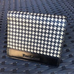Unisex Ralph Lauren Plaid Houndstooth Wallet, 4”x 4.75”x 0.75”